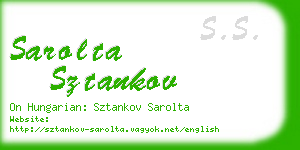 sarolta sztankov business card